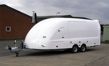 Enclosed car trailers Portsmouth Hampshire, covered car trailer hire, race shuttles for sale, covered car trailers UK sales