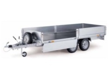 Ifor Williams flatbed trailers - Eurolight EL142-3615 with optional steel dropsides, tailboard and headboard
