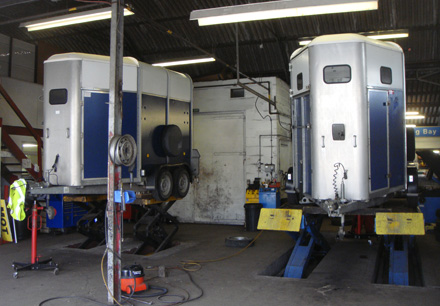 Trailer servicing, horsebox trailer repairs, tow bar inspection