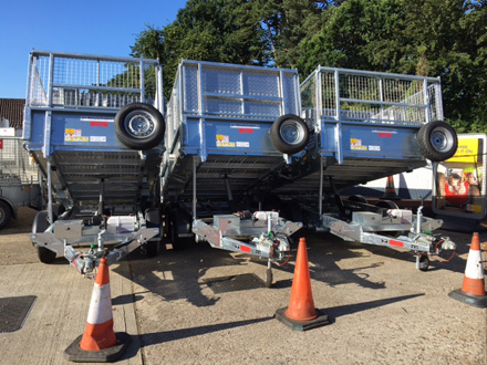 Debon tipper trailers UK sales from Blendworth Trailer Centre, Portsmouth