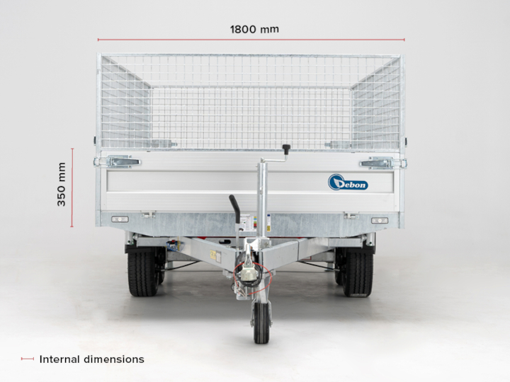 Debon PW3.6 tipper dimensions