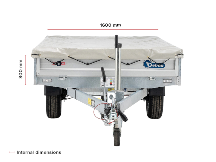 Debon PW1.2 rear tipper size